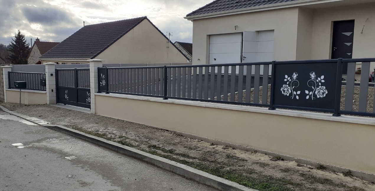 Vente et pose de portails et clôtures Design CETAL à AUXERRE - SENS