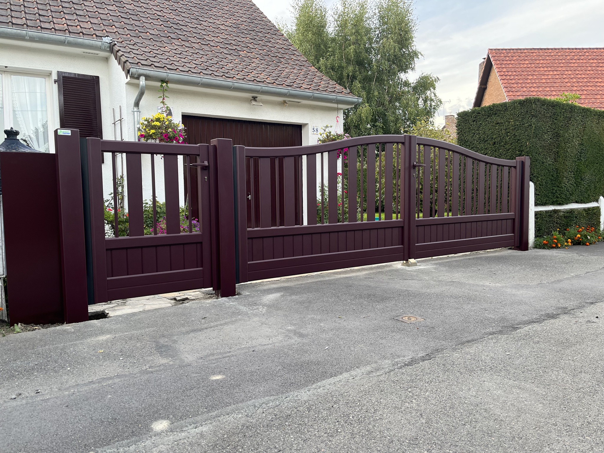 Ensemble portail battant + portillon en aluminium Cetal - Saturne - Buquet-Pastant - 59 - 10