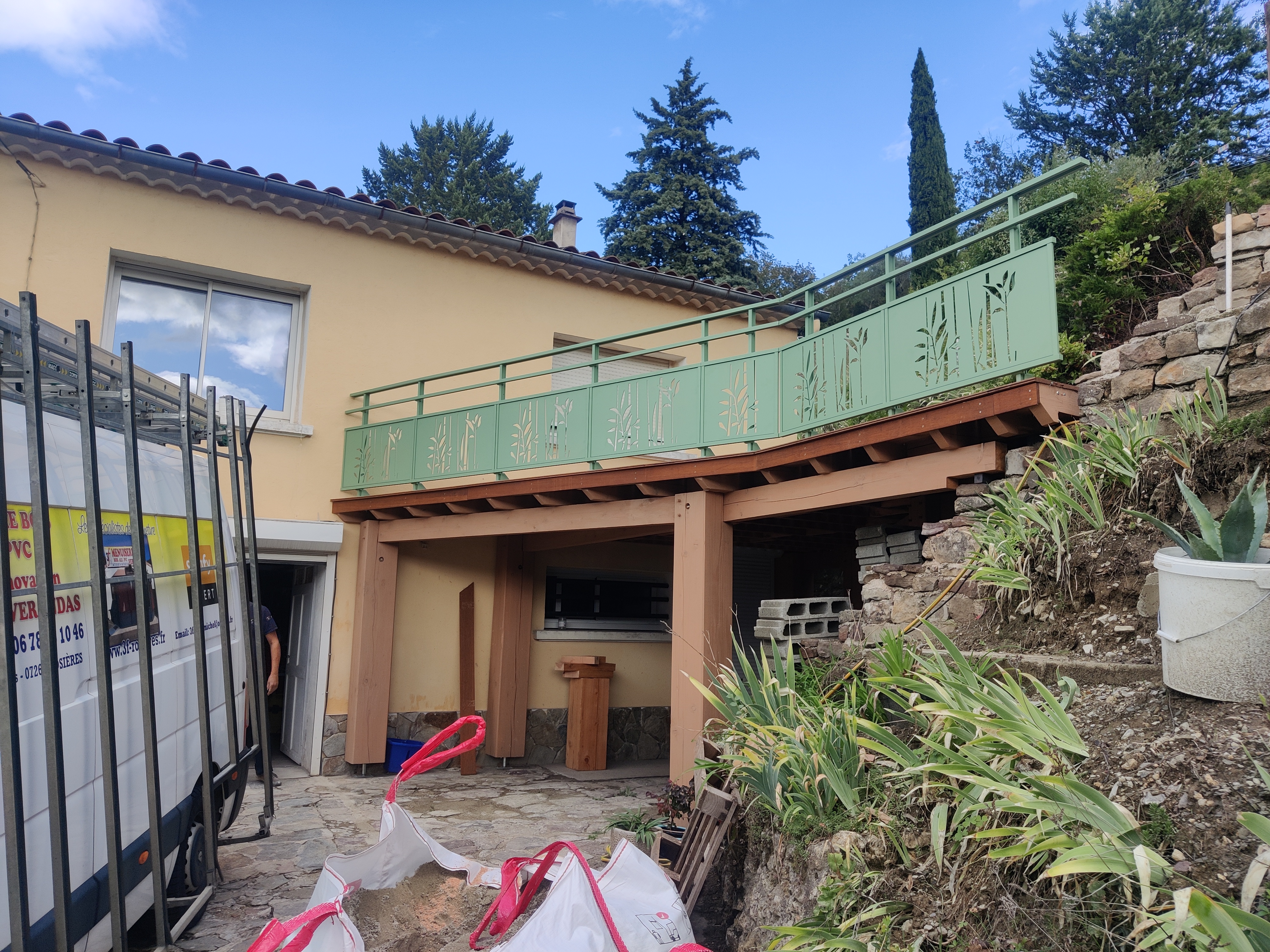 Garde-corps CETAL CERES BAMBOU - 3F FENETRES ET FERMETURES DE FRANCE - 07260 - ROSIERES