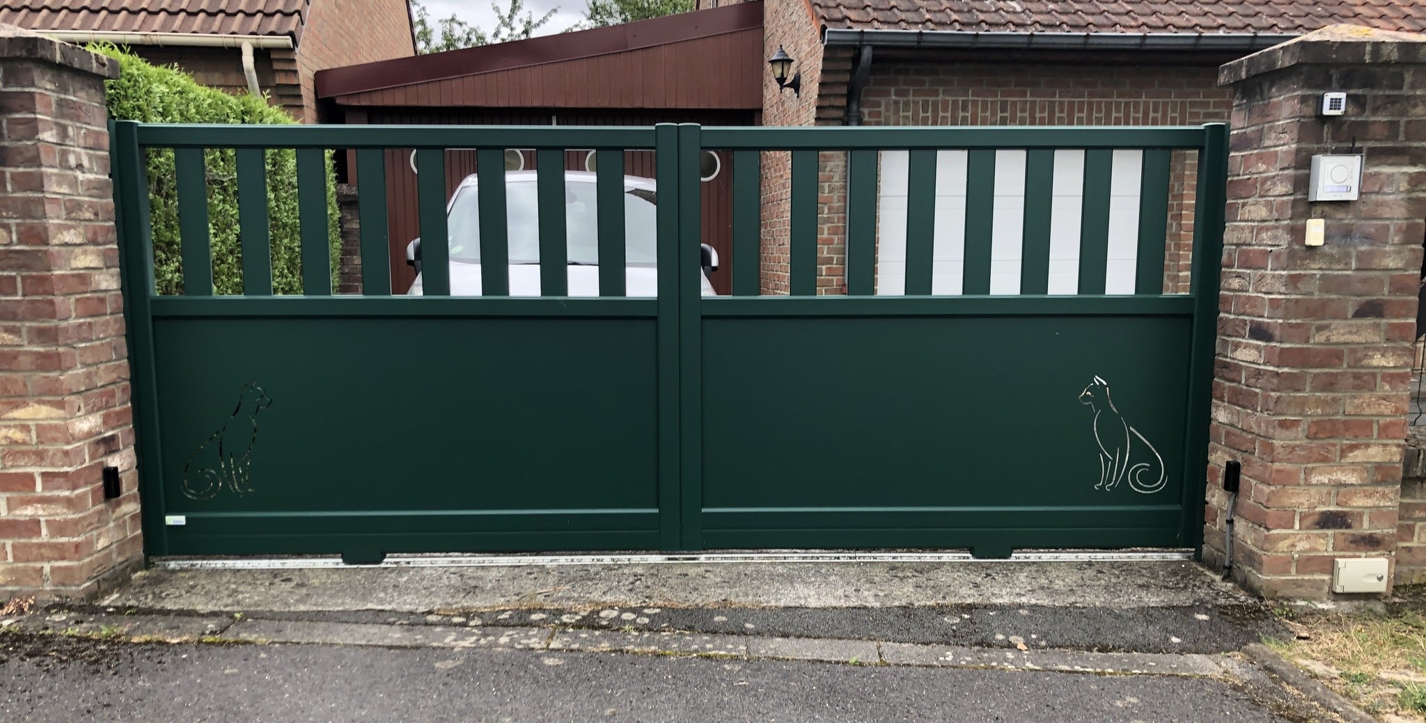 Portail coulissant alu CETAL - Buquet-Pastant - 59 - 01